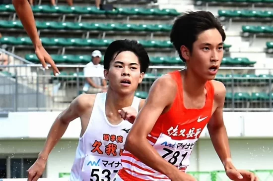 永原颯磨選手の競技中の写真